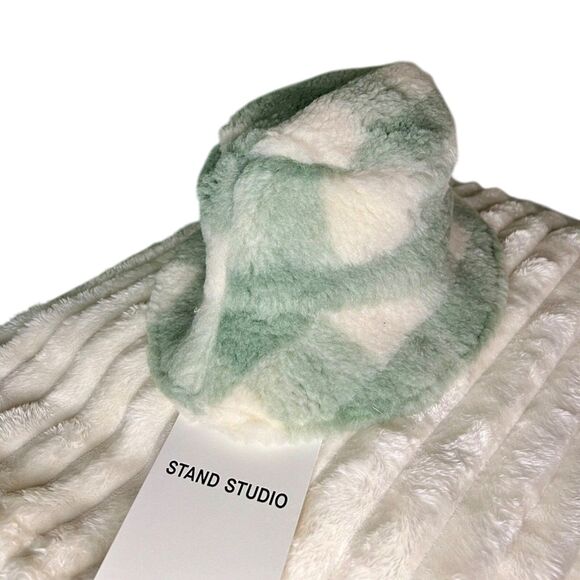 NWT Stand Studio Wera Bucket Hat in Mint/Off White - Sz Small - Picture 3 of 8